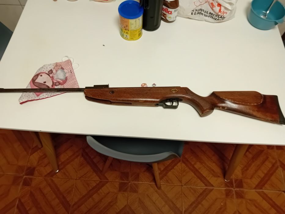 Espingarda norica 4.6 mola teria que trocar mais ainda dispara
