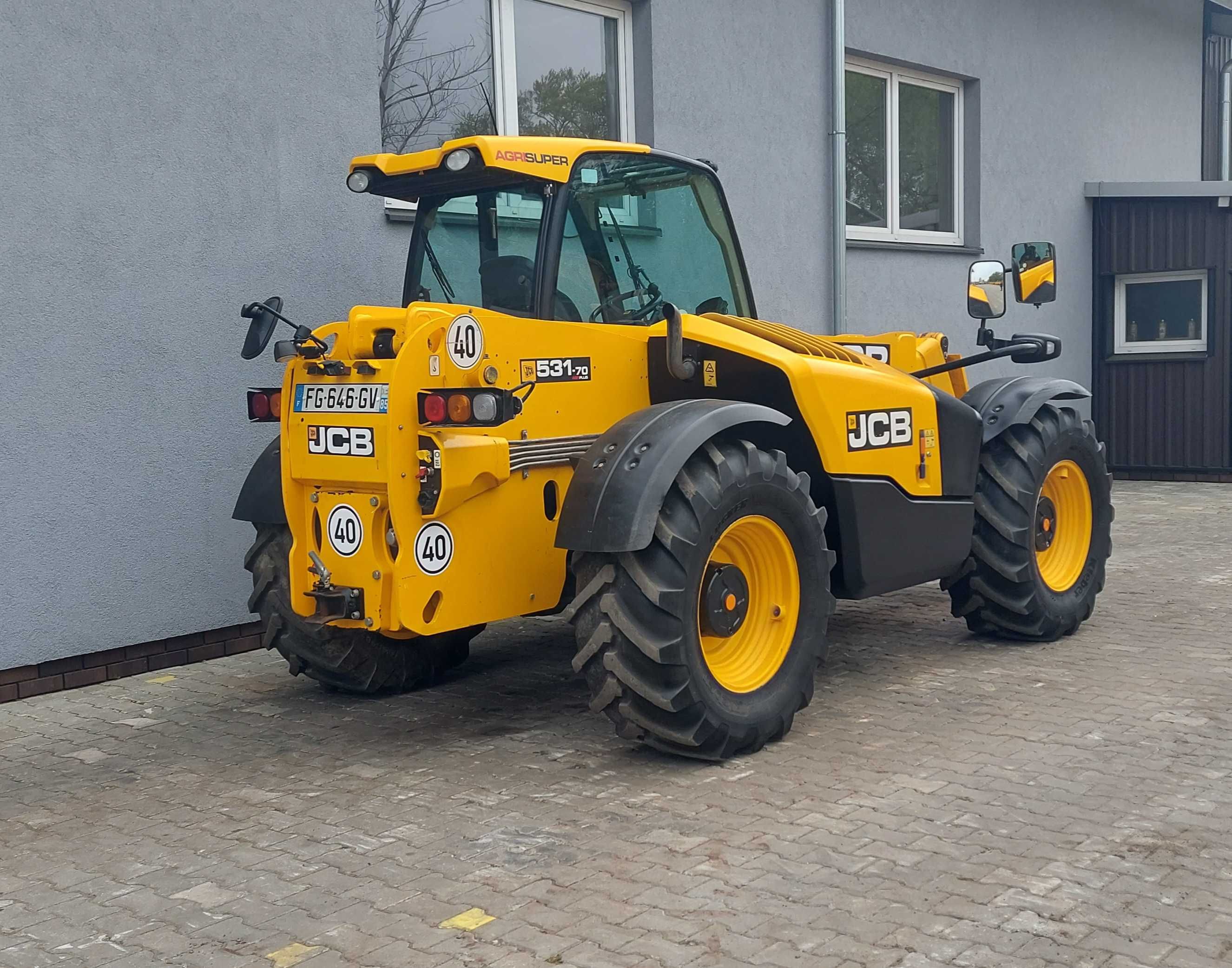 JCB 531-70 AGRI SUPER 2019r Oryginał NAJBOGATSZA WERSJA Klima 40km/h