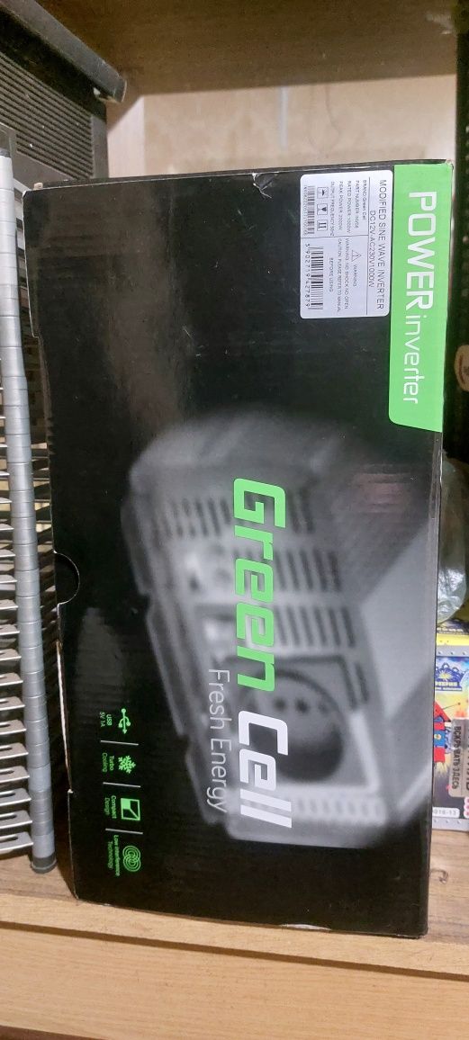 Инвертор Green cell 1000/2000 watt.Не чистый синус с Usb.