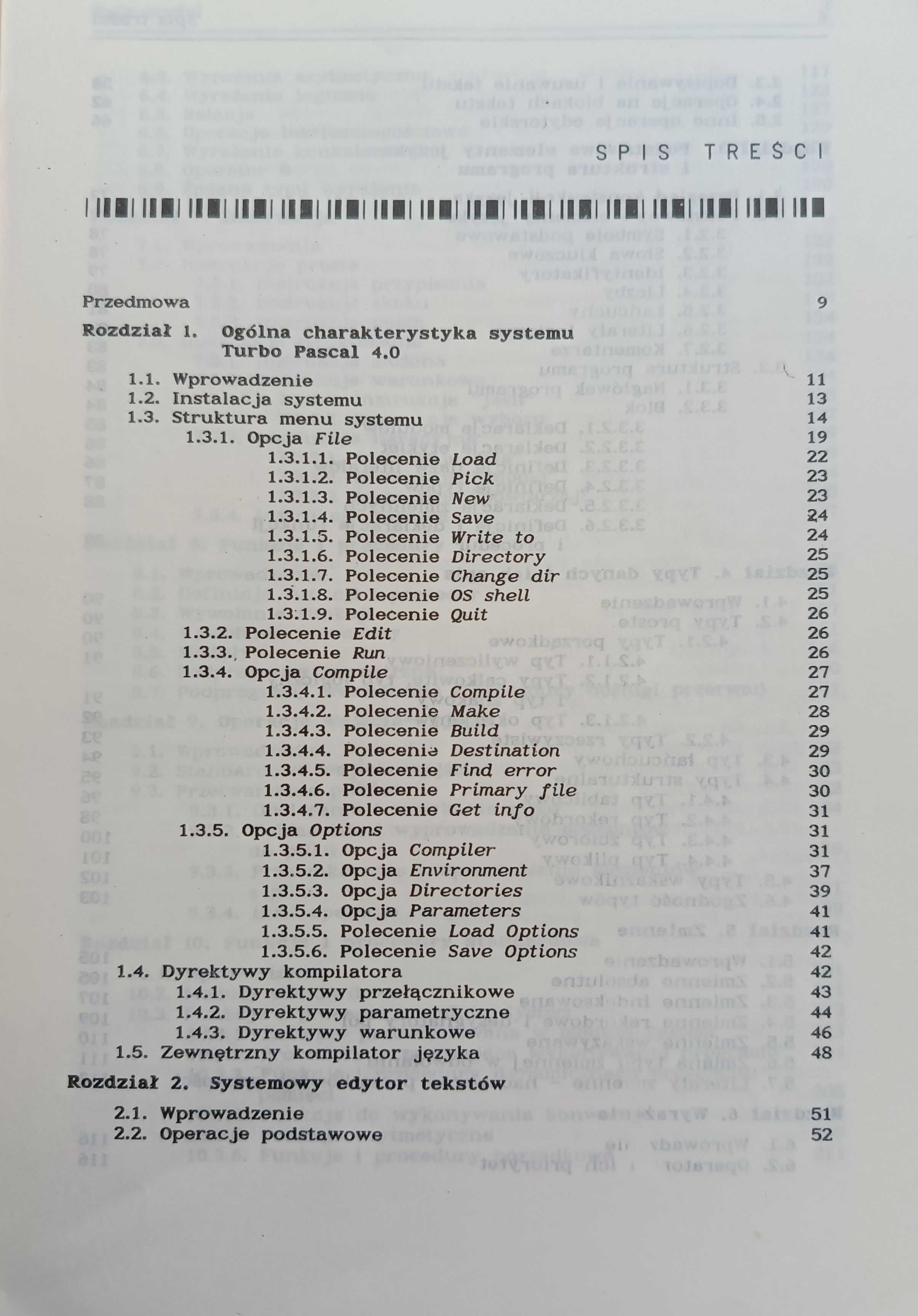 Turbo Pascal 4.0 Podstawy systemu i języka