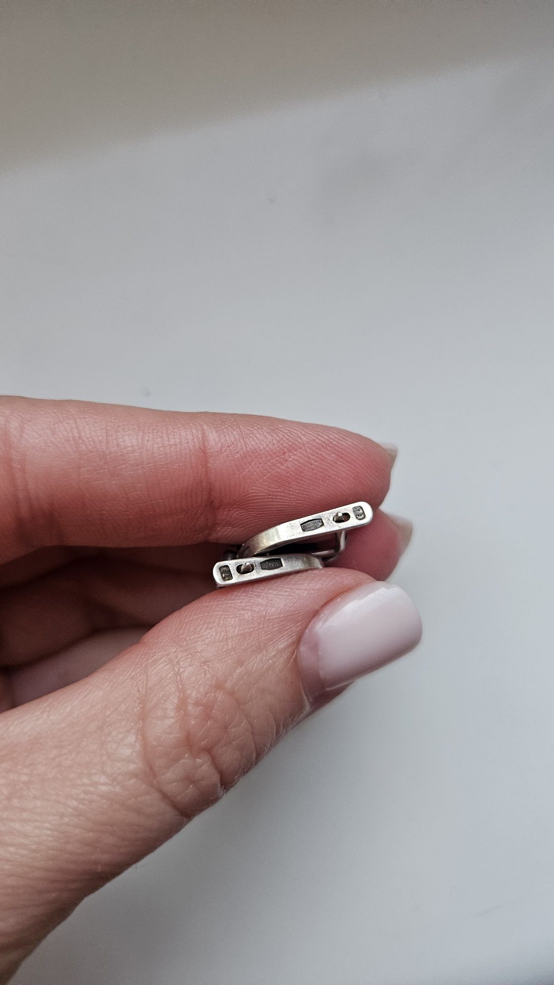 Серьги серебро, советские серьги