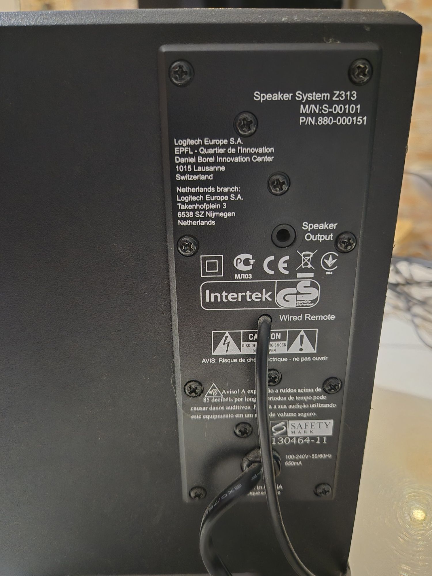 Głośniki komputerowe Logitech 2.1