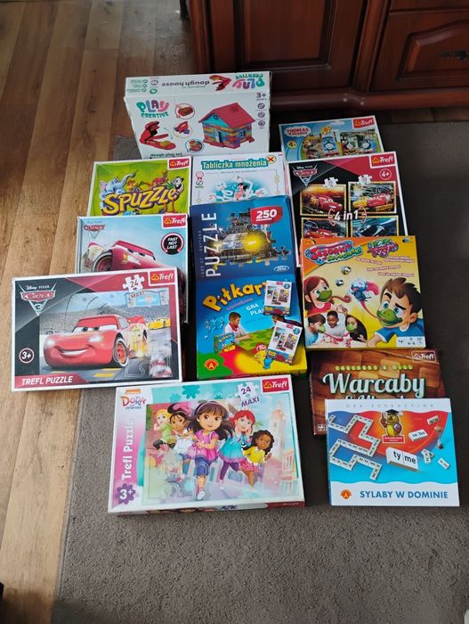 Zestaw gry i puzzle dla dzieci