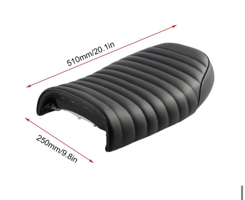 Bancos cafe racer universais castanho ou preto