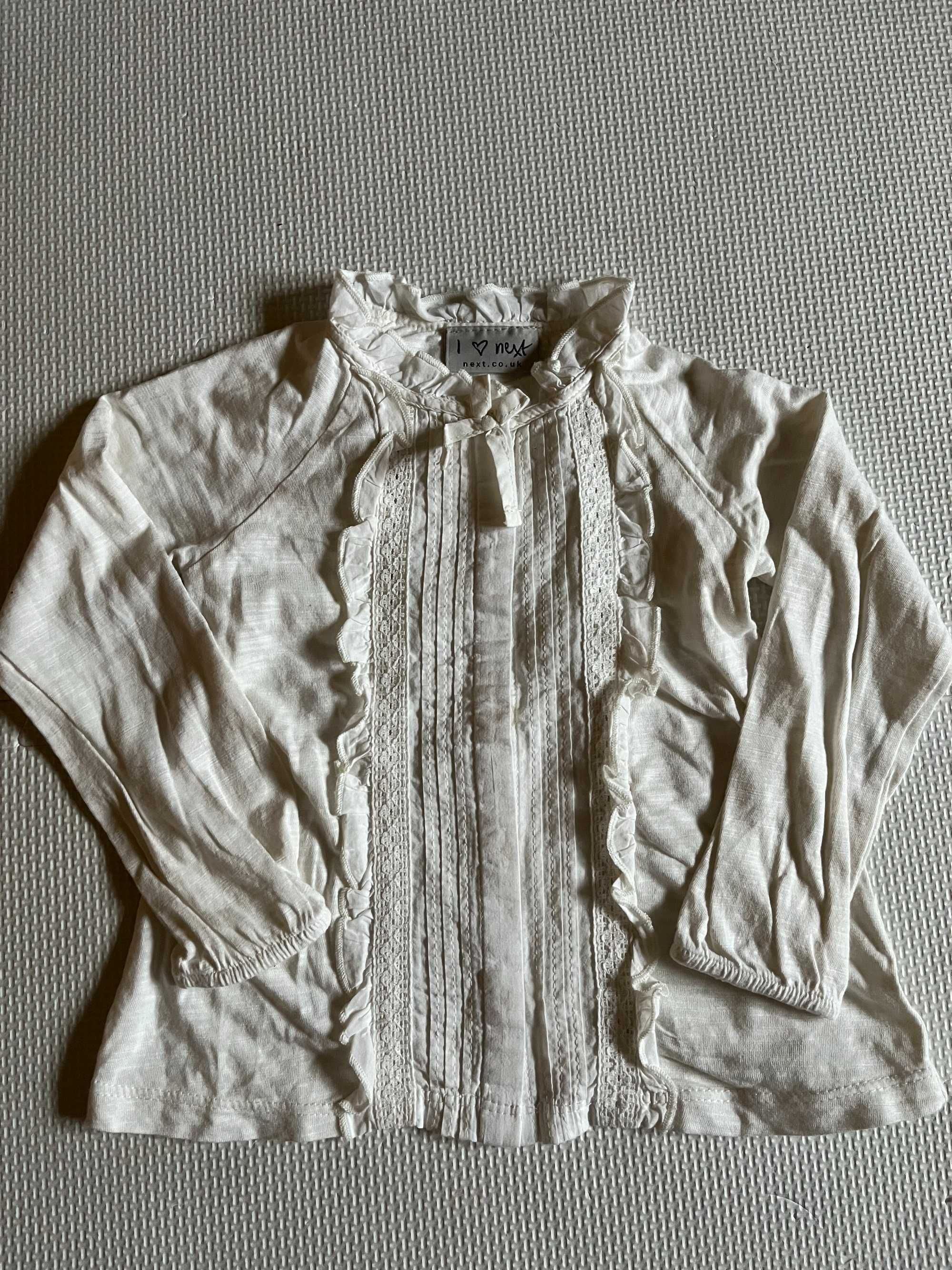 Koszula Next kremowa beżowa rozmiar ok. 92-98