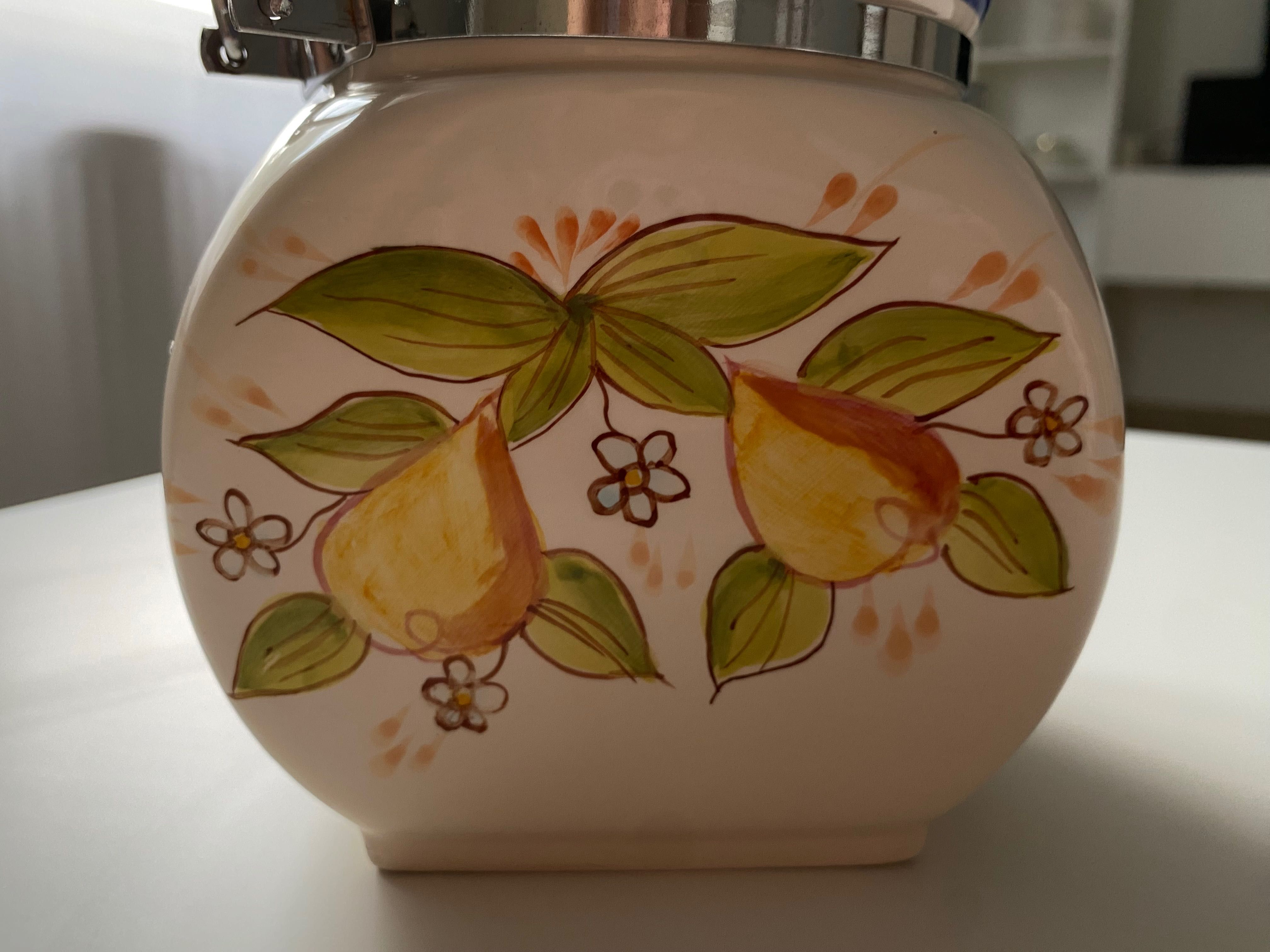 Pojemnik cytrynki bezowy retro