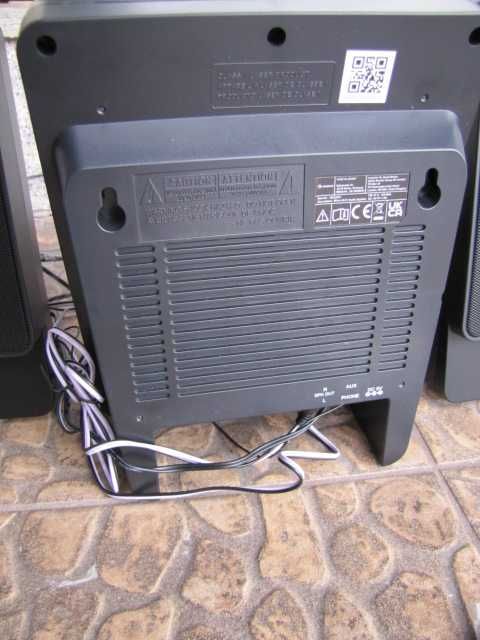 Wieża mikrowieża CD USB BT 2 głośniki pilot AUNA Microstar