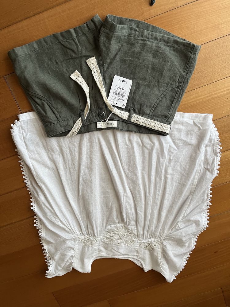 Conjunto calções e blusa