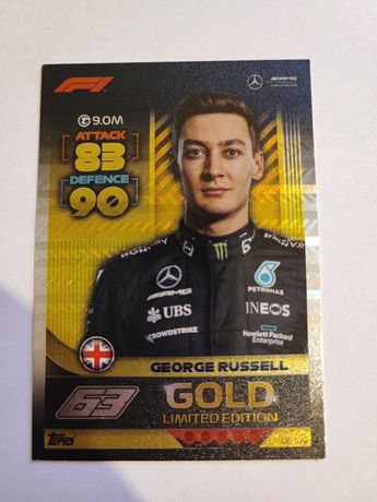 Karta Turbo Attax George Russell Gold LE 14G LE14G