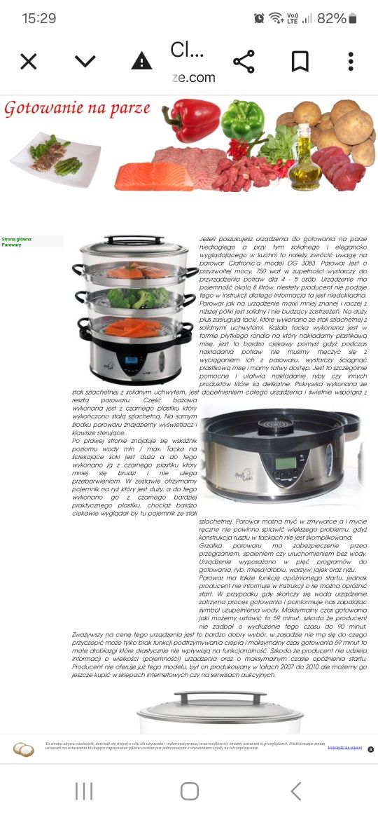 Parowar Clatronic DG 3083