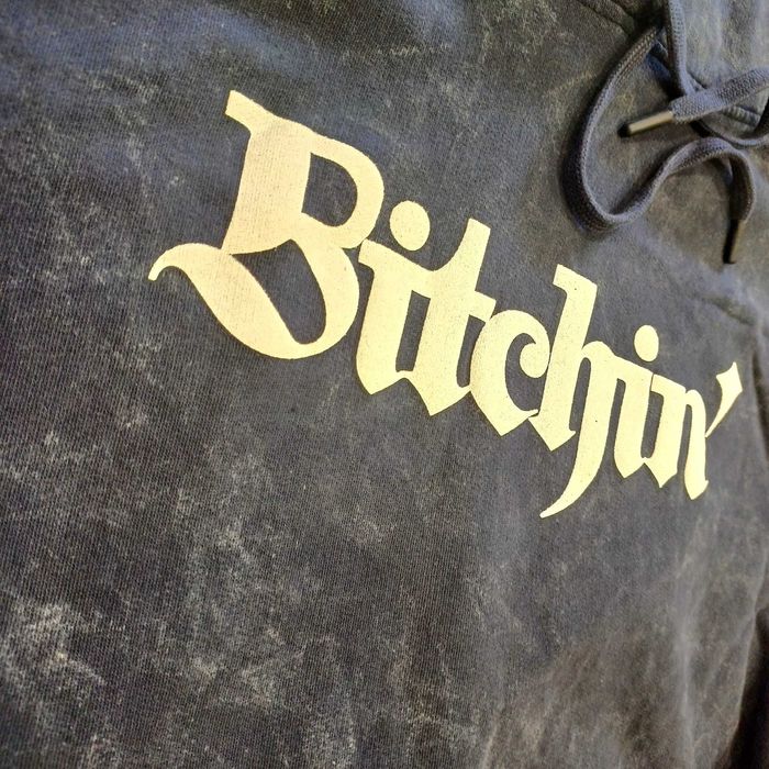 Hoodie Sweat Bitchin' Navy Washed