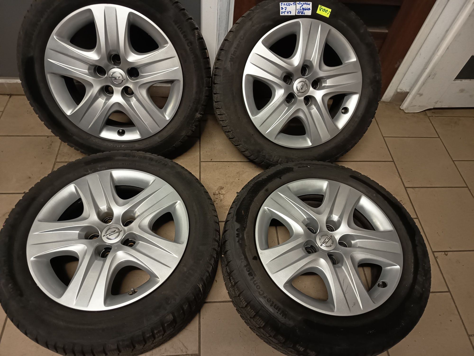 Felgi struktura Opel Czujniki ciśnienia 5x120x17/Montaż Wysyłka 25zł