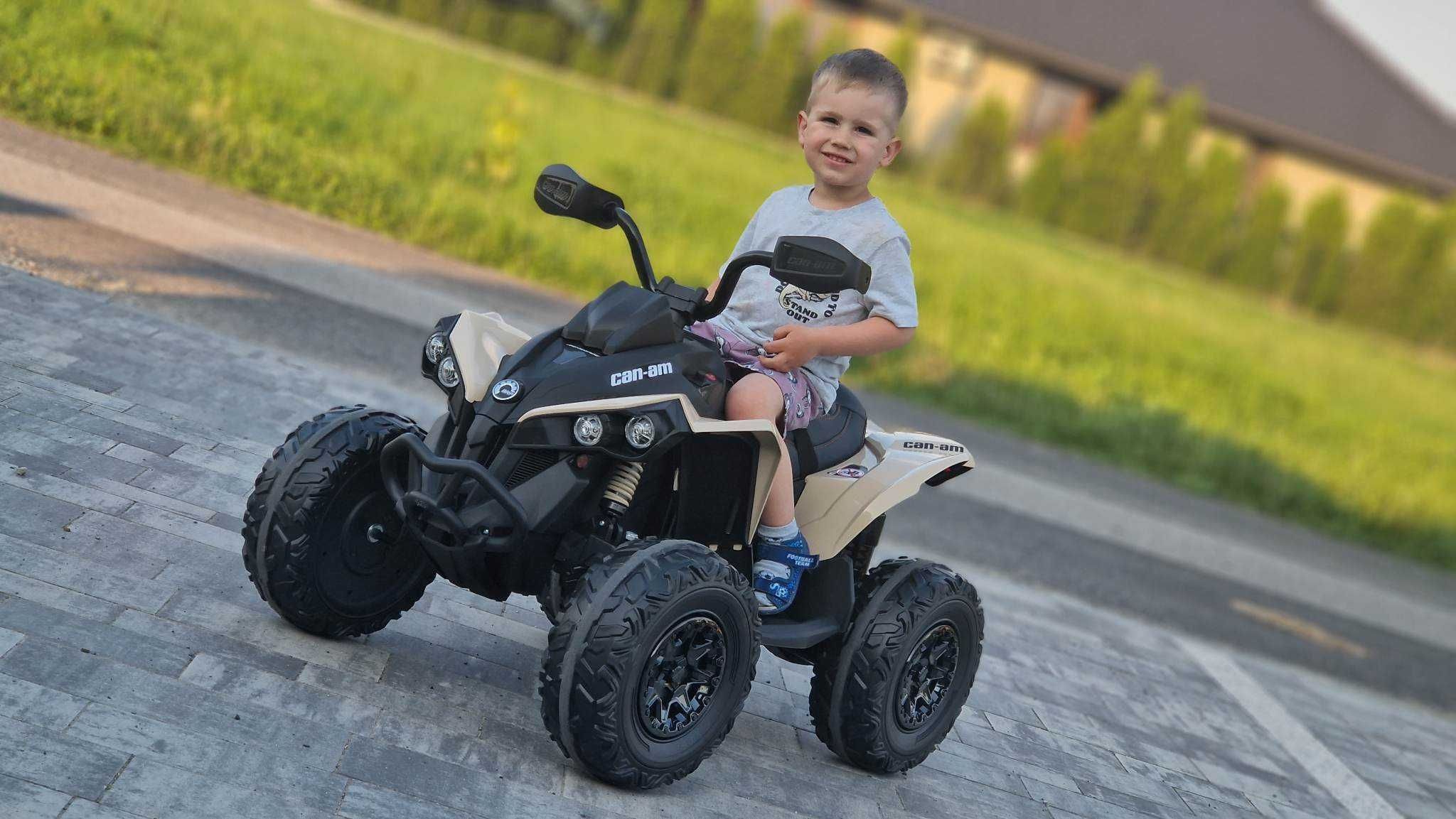 Quad na akumulator dla dzieci CAN-AM 4x4 auto jeep