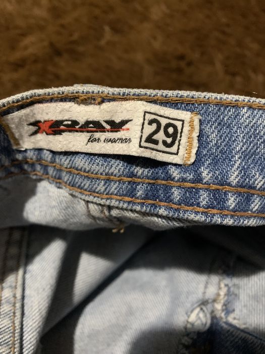 Голубые джинсы мом