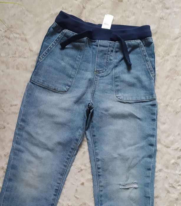 Jeansowe spodnie na gumie Carter’s 92 110 na ok. 24-36 m-cy unisex