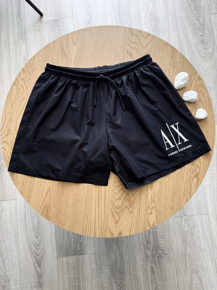 Плавальні шорти Armani чорні та білі