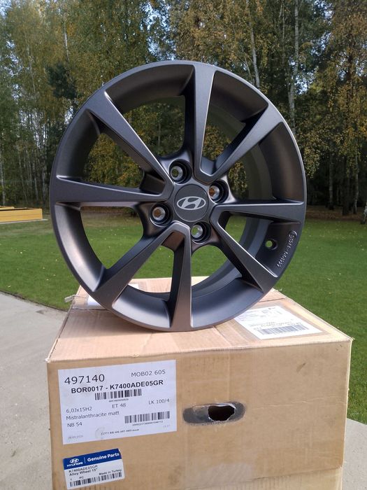 NOWE Felgi aluminiowe 15 4x100 OE Hyundai i10 i20