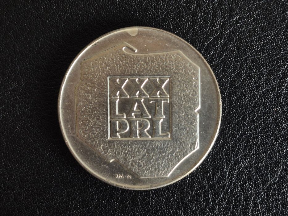 Srebrna moneta XXX lat PRL srebro