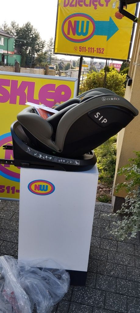 Nowy fotelik samochodowy ISOFIX obrotowy Coletto testy sklep NW