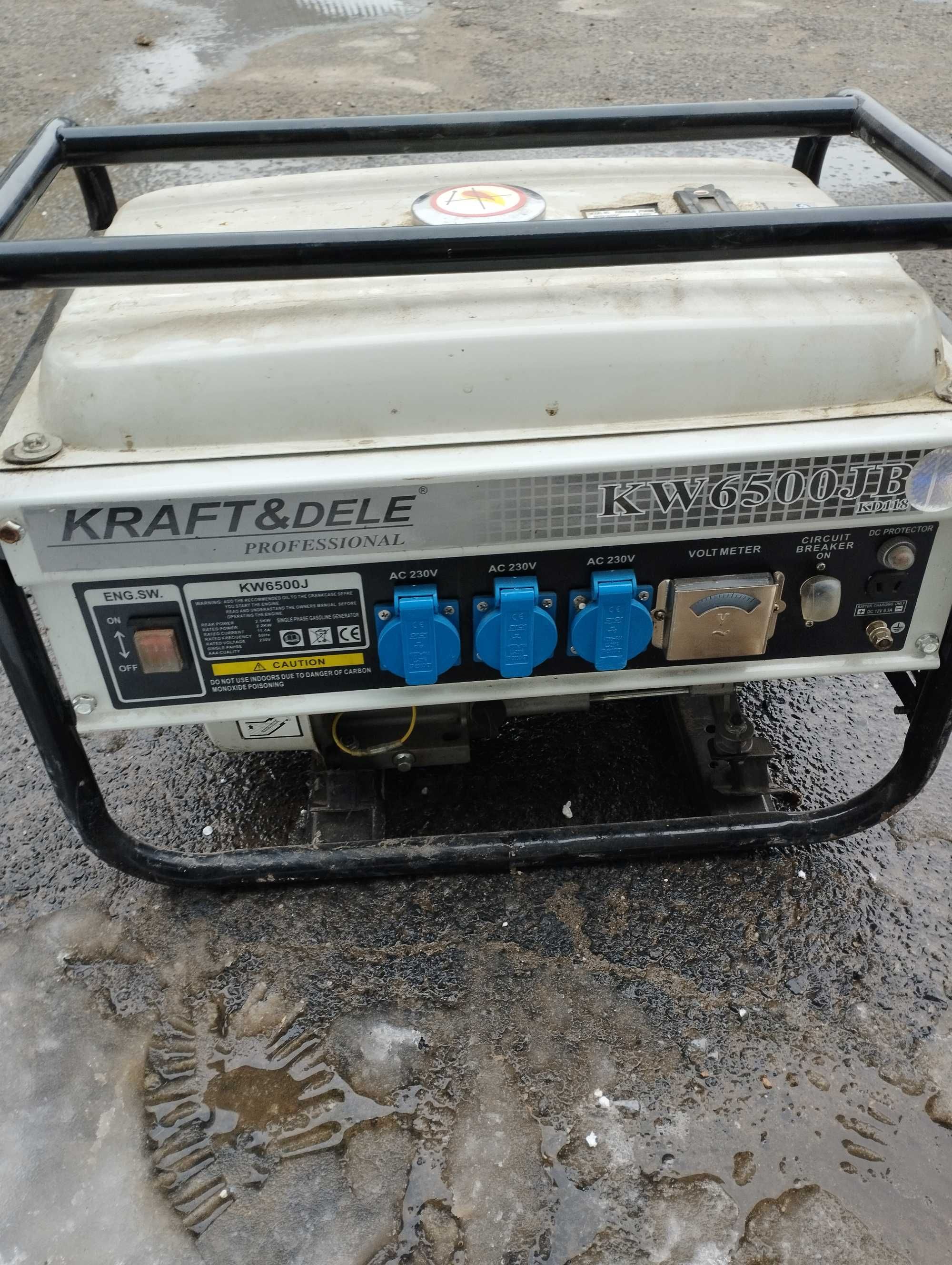Sprzedam agregat prądotwórczy Kraft & Dele 2500W, KW 6500JB