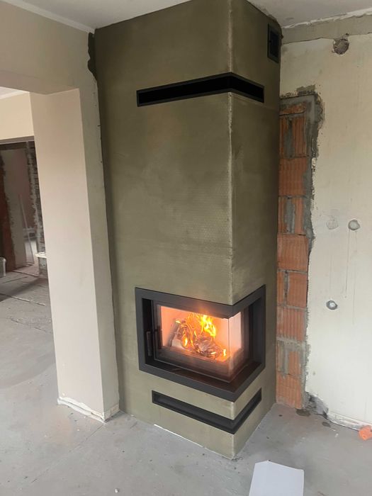 Kominek naroży Floki S Kratki.pl - cena z montażem