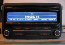 Radio RCD 310 VW Golf Polo Touran Passat z kodem