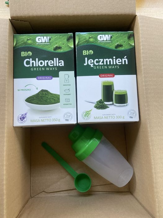 Jeczmień i Chlorella firmy Green Ways + gratis miarka ibnidon