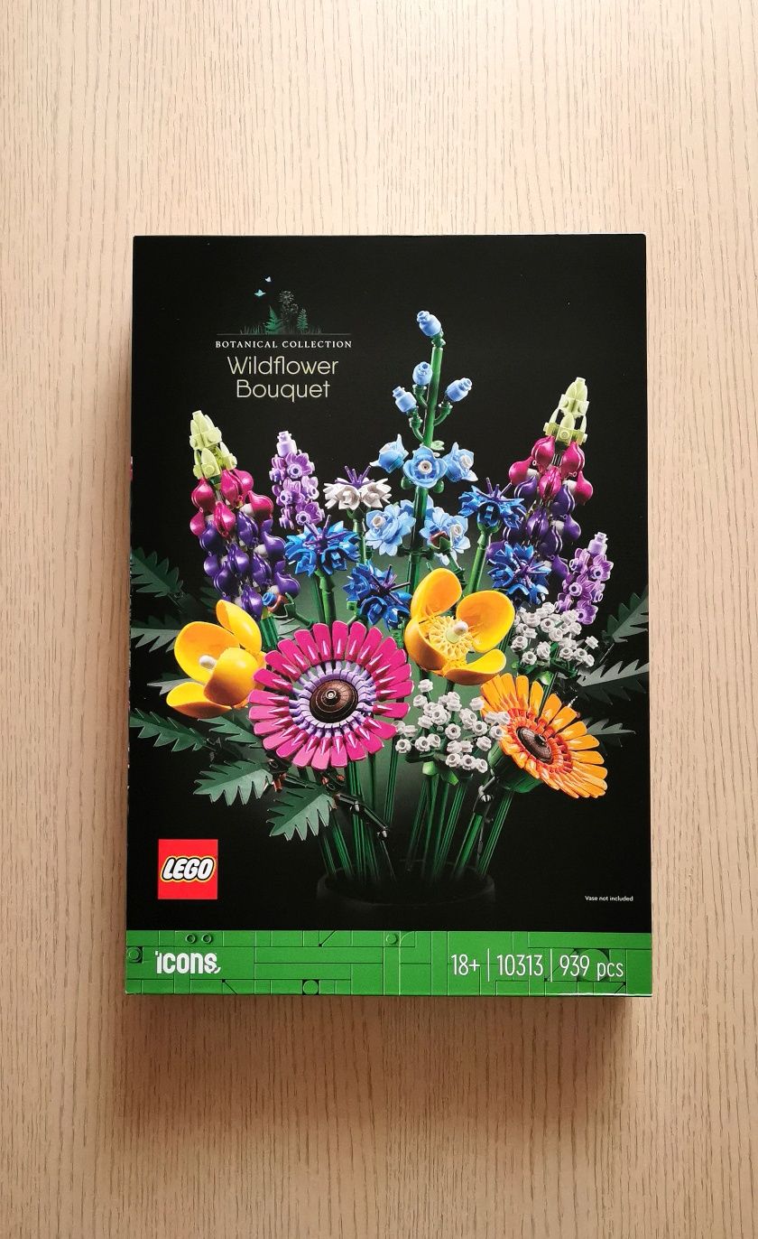 Nowe klocki LEGO Icons bukiet z polnych kwiatów 10313