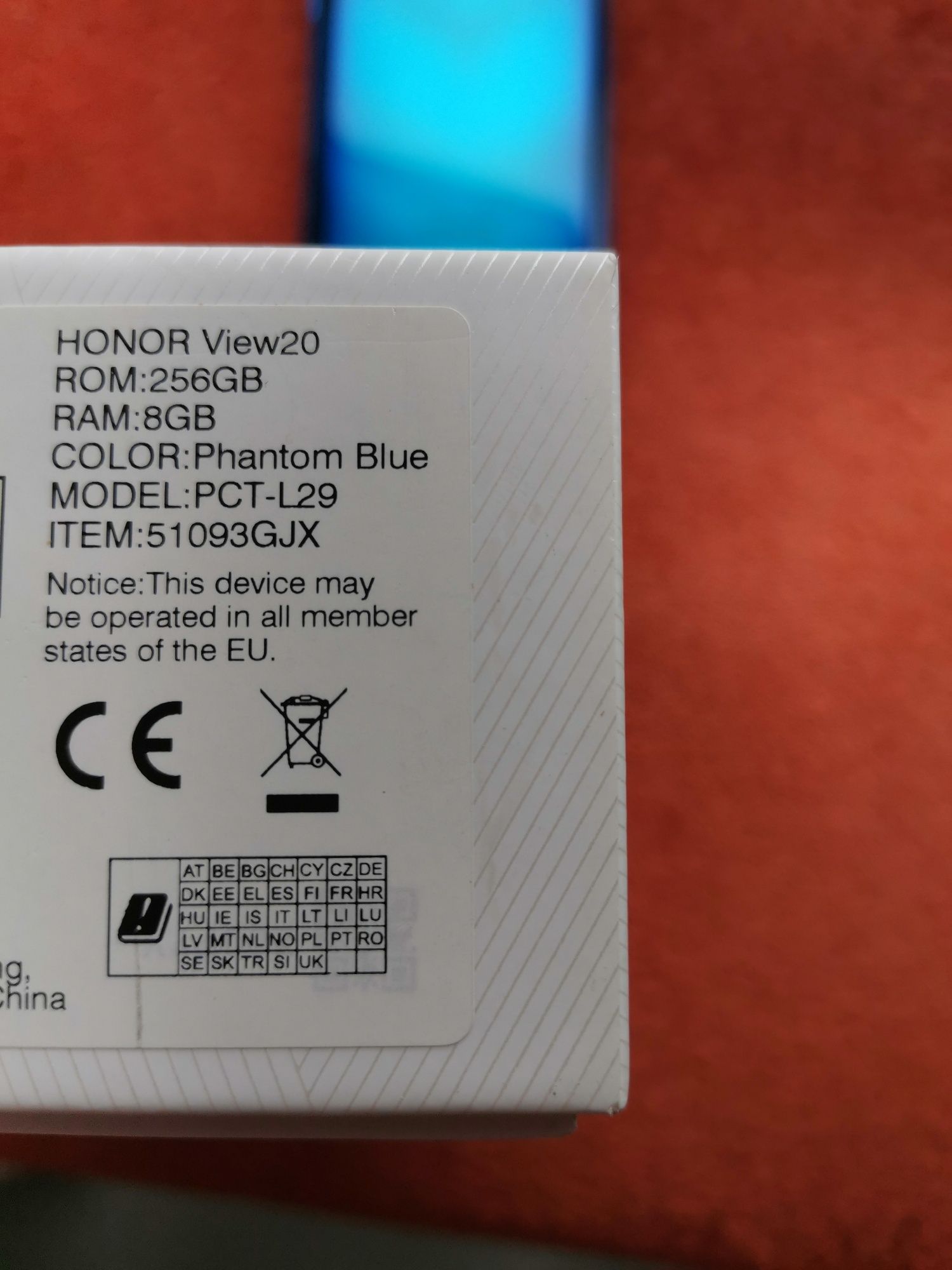 Smartphone Huawei Honor view 20. 8Gb/256gb