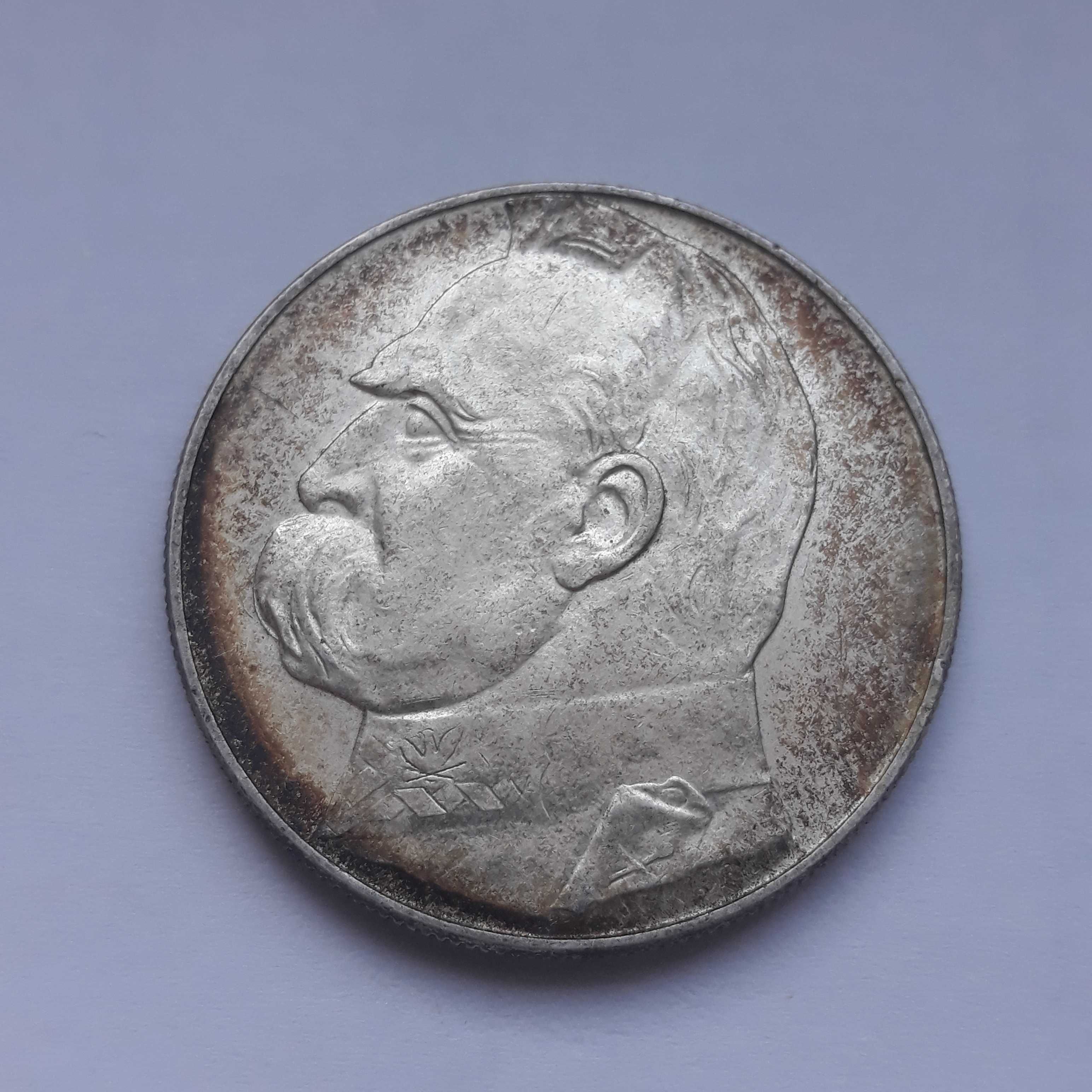 Moneta 10zł Piłsudski 1936 - srebro monety 2 RP ( II RP nr.45/2)