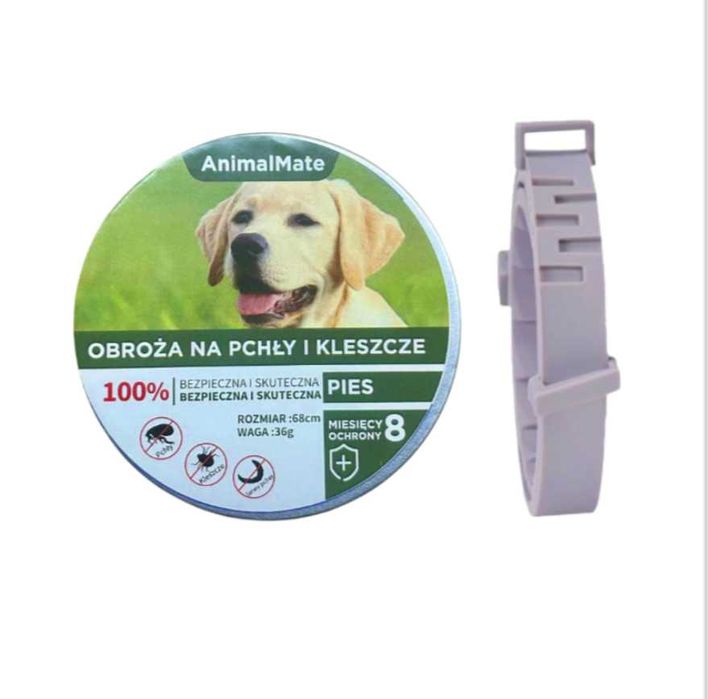 Obroża Dla Psa Na Pchły Kleszcze 8 Miesięcy Ochrony 63 Cm Uniwersalna