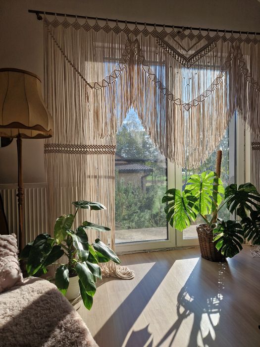 Firanka firana boho makrama dekoracje