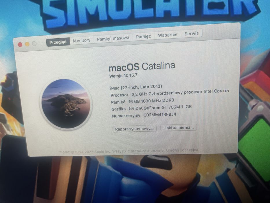 MacOS Catalina iMac Apple 27”