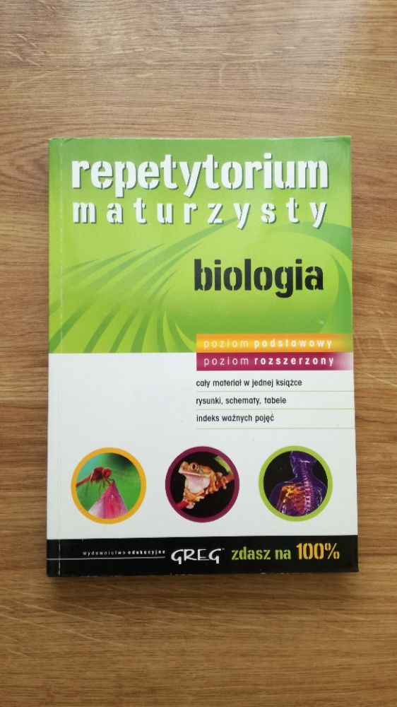 Repetytorium maturzysty biologia, zakres podstawowy i rozszerzony