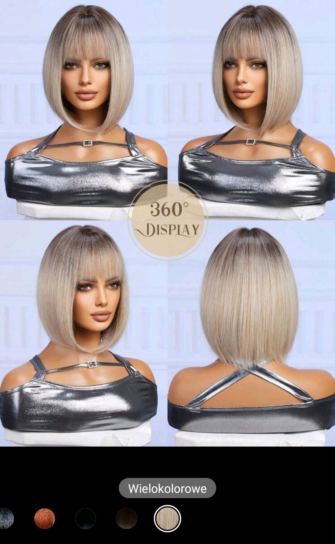 Sprzedam perukę bob blond  ombre