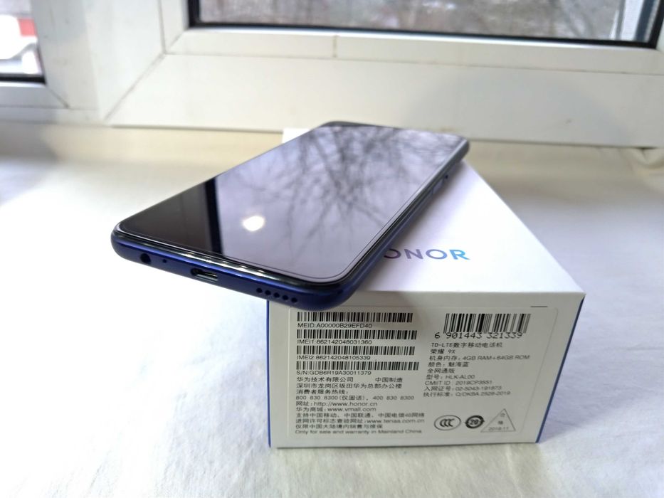 Huawei Honor 9x Kirin 810 4/64 Новий, Гугл Сервіси 48 Mp камера