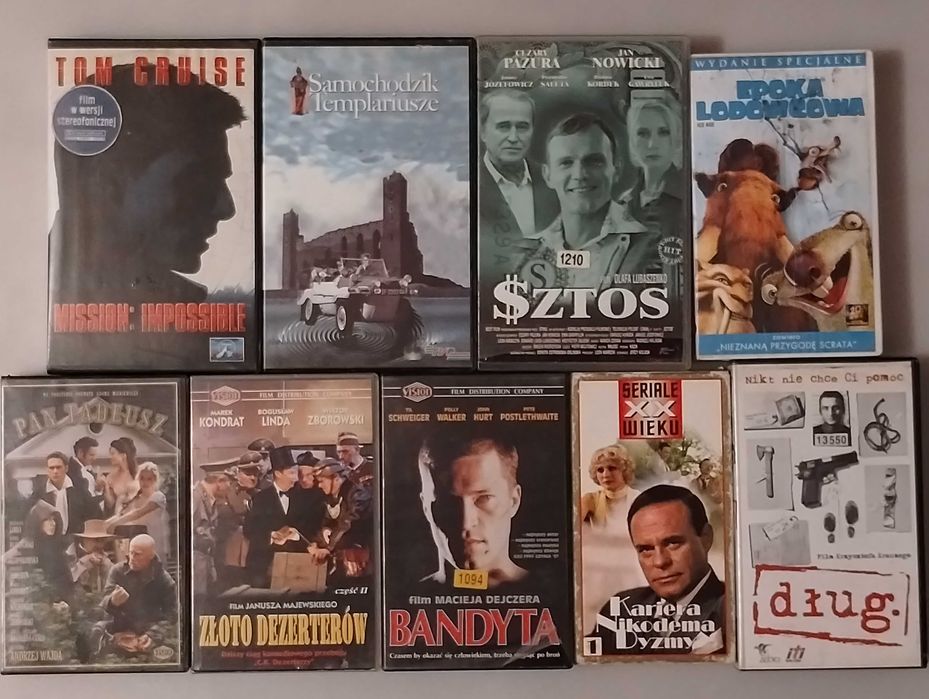 Filmy z dubbingiem na kasetach VHS