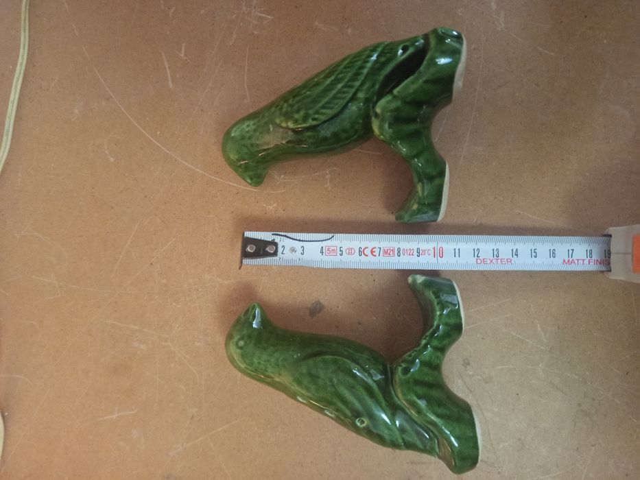 Faiança par de passarinhos antigos