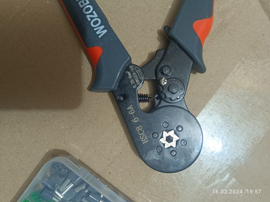 Кримпер обжимні кліщі 0.25-6 мм Wozobuy з набором наконечників 400шт.