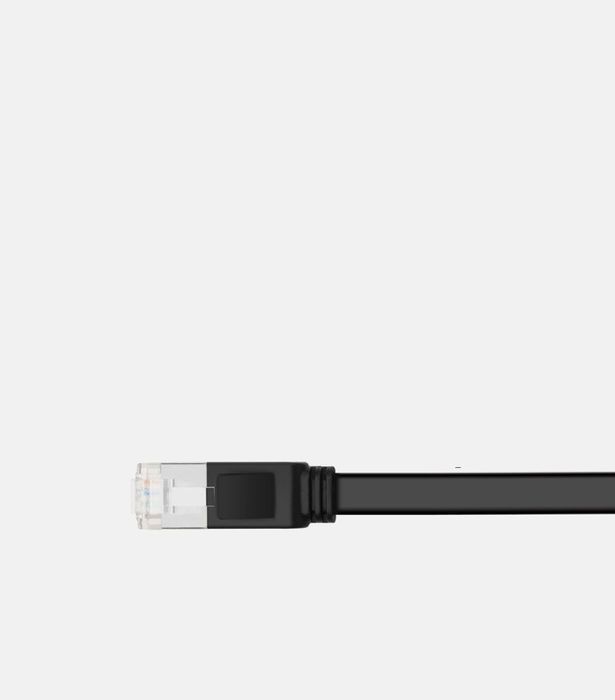 Ugreen Płaski Kabel Ethernet RJ45 Cat6 UTP 5m - Czarny, 1000 Mbps