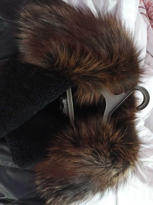 Зимове шкіряне пальто