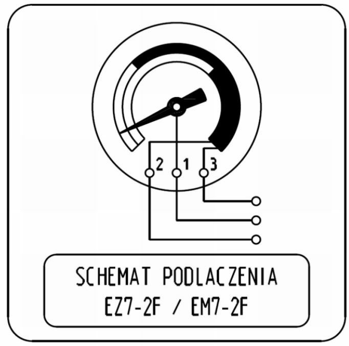 Manometr kontaktowy 0-0,6MPa KFM/WIKA EM7 seria 111.20 160mm