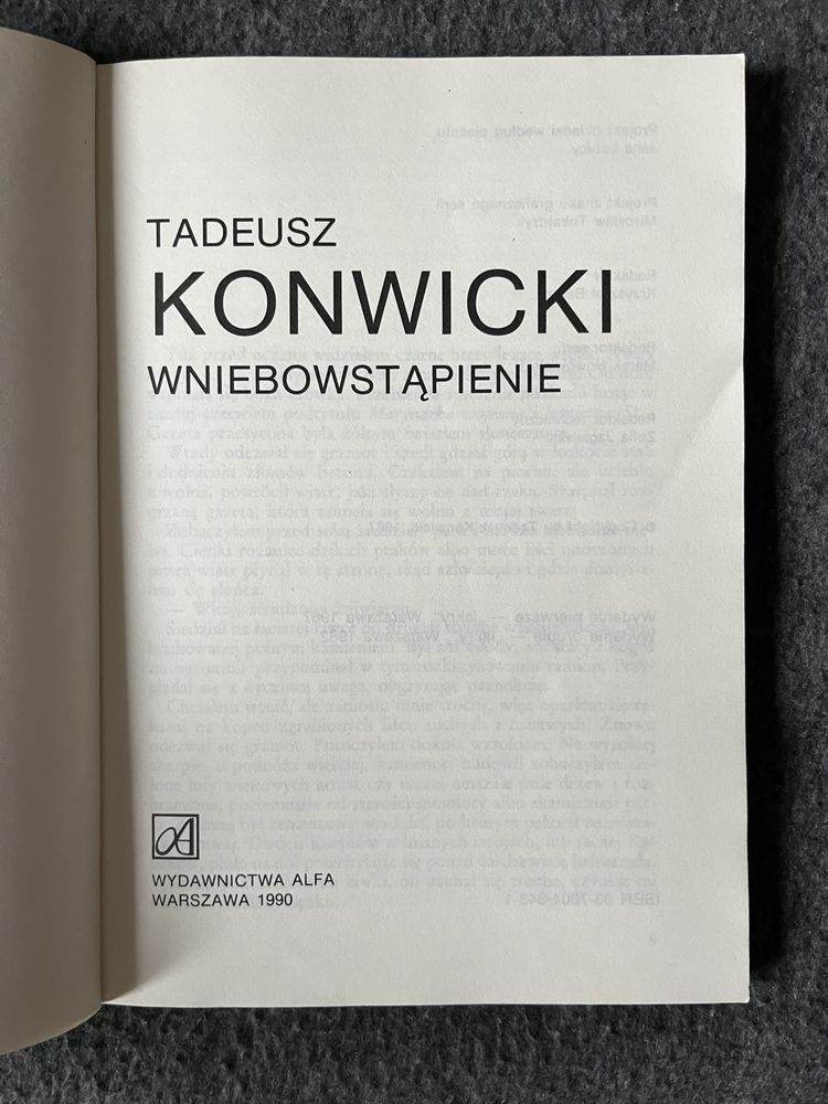 T.Konwicki m.in. Kompleks polski, Wniebowstąpienie - Seria z Tukanem