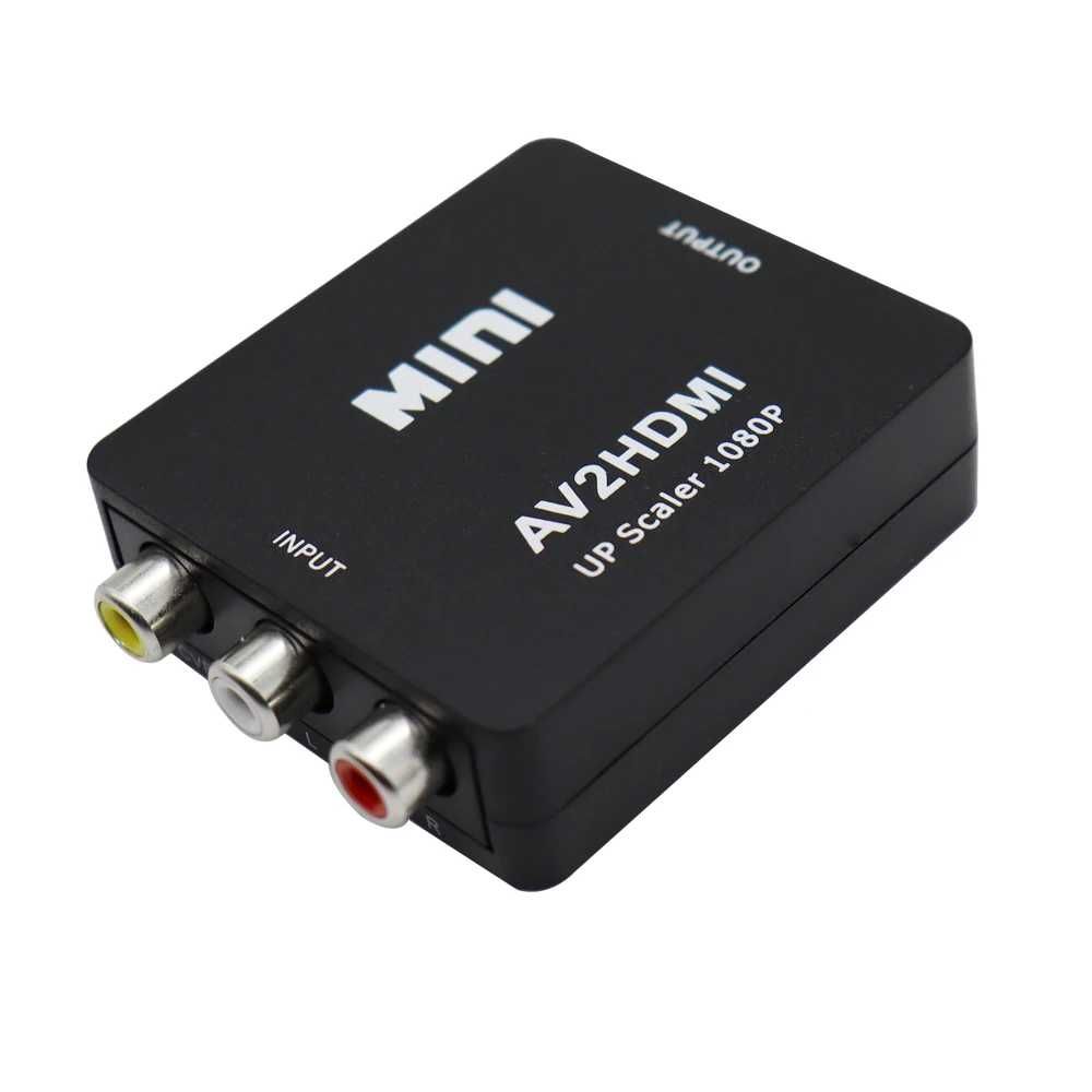 HDMI para RCA AV ou RCA AV para HDMI adaptador conversor