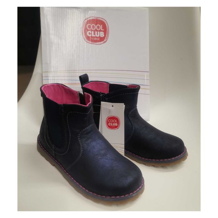 Smyk Nowe Botki 31 buty przejściowe granatowe botki Cool Club 31