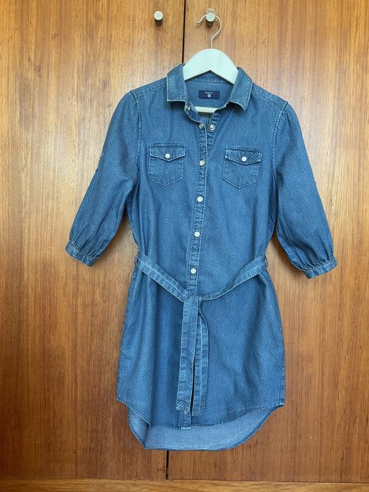Vestido azul da Gant 10anos