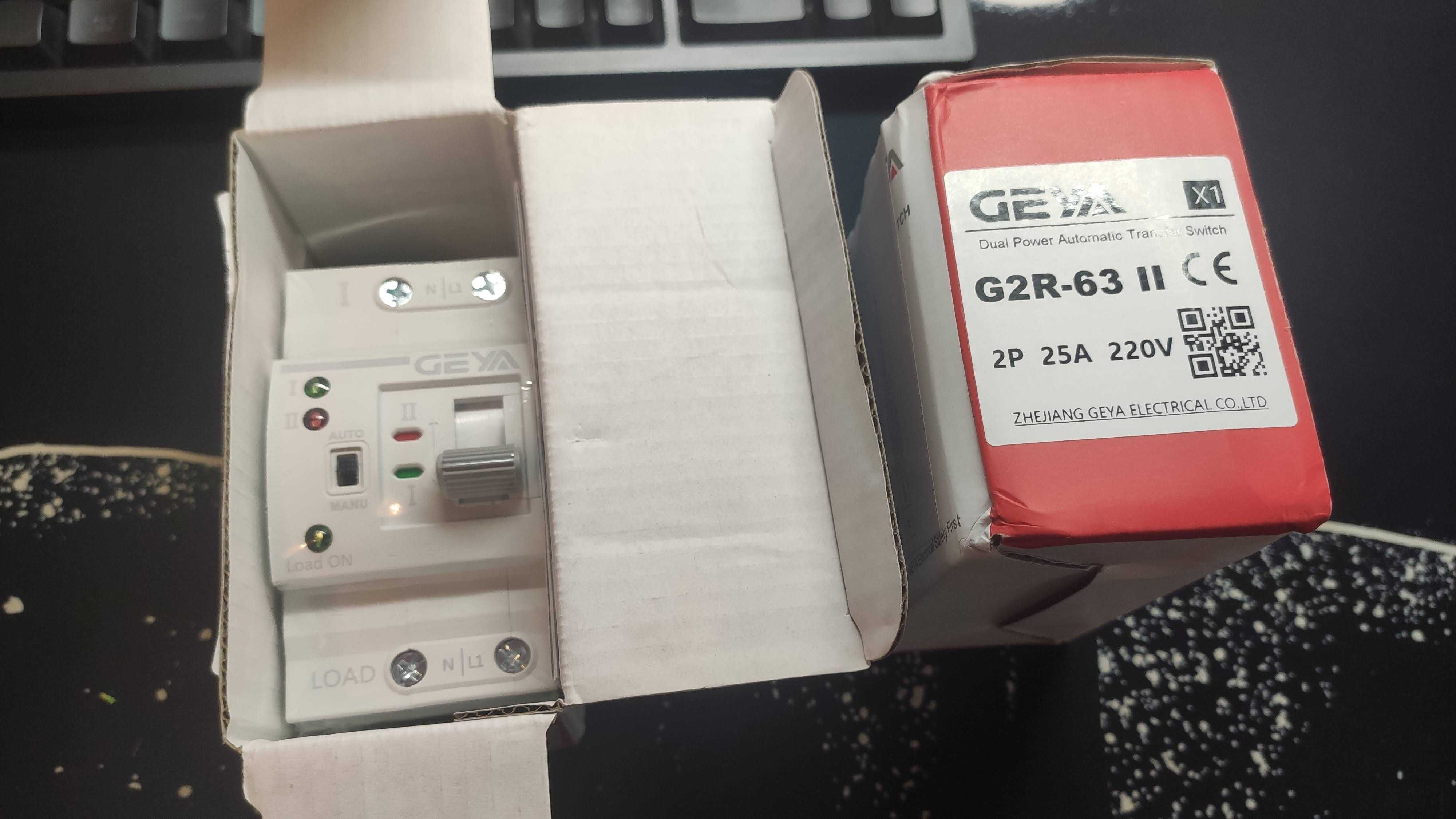 АВР Geya G2R 2p (4p) 25А 40A 63A автоматический переключатель ввода ре