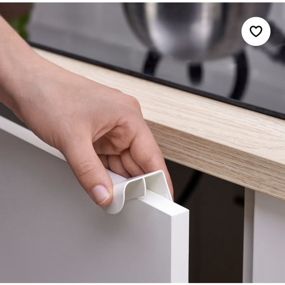 Ikea DRAGSMARK Uchwyt zaciskany, biały, 40 mm 2sztuki nowe