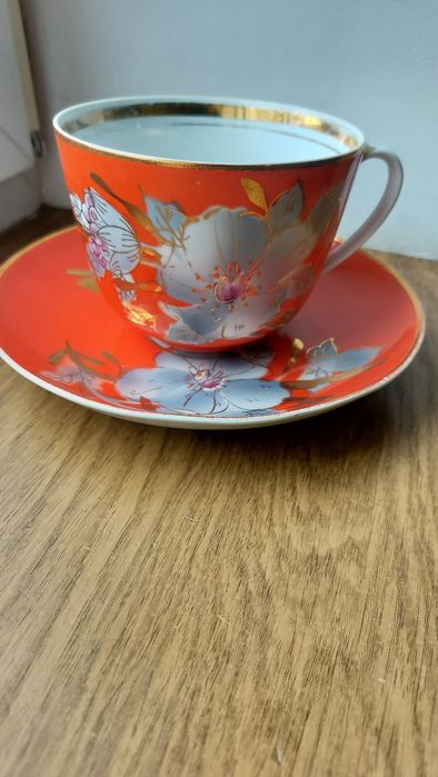 Чайная пара, чашка мальва,