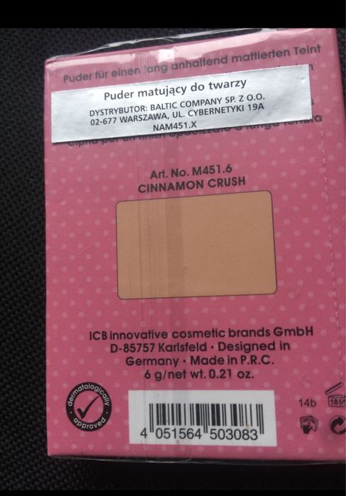 Misslyn puder matujący prasowany Make it last forever 6 g lusterko